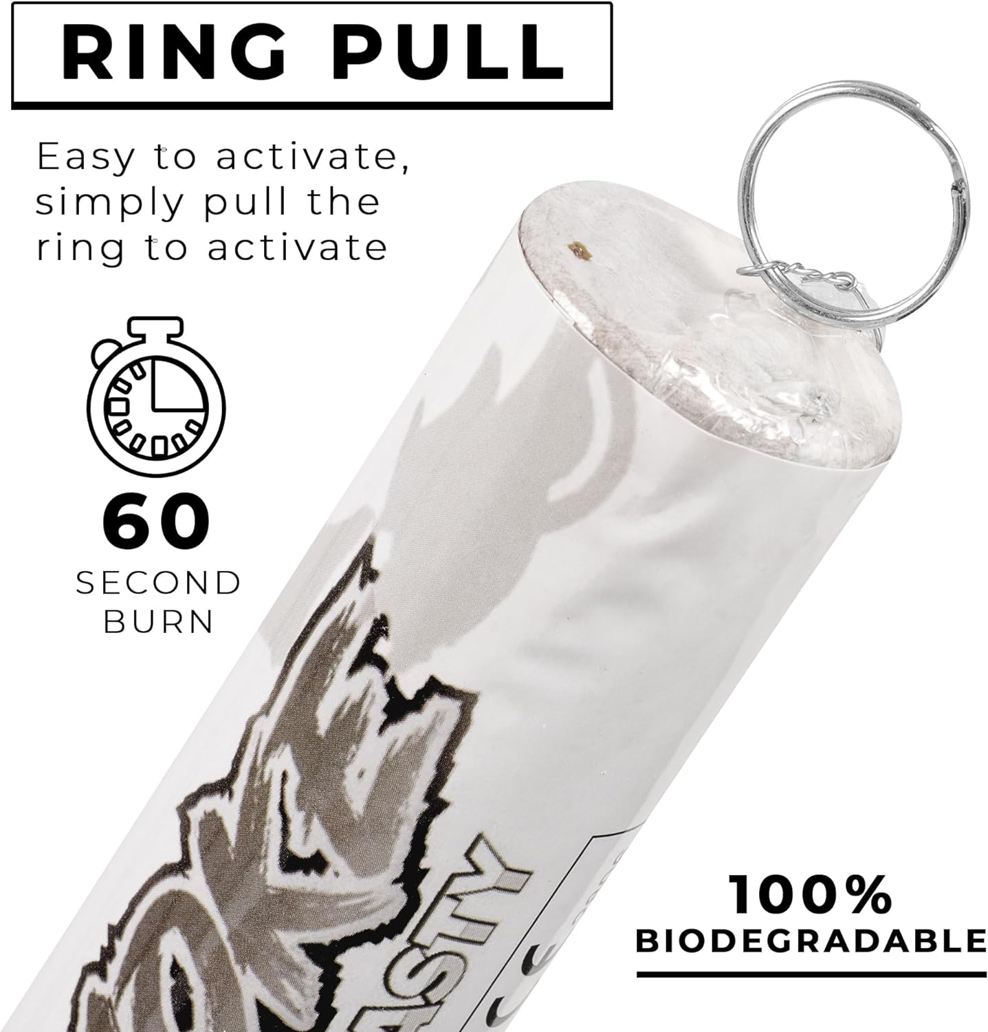 White Ring Pull - 60 Second