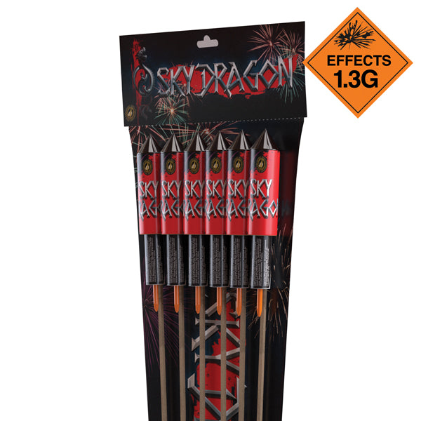 Sky Dragon Rocket - Pack of 6