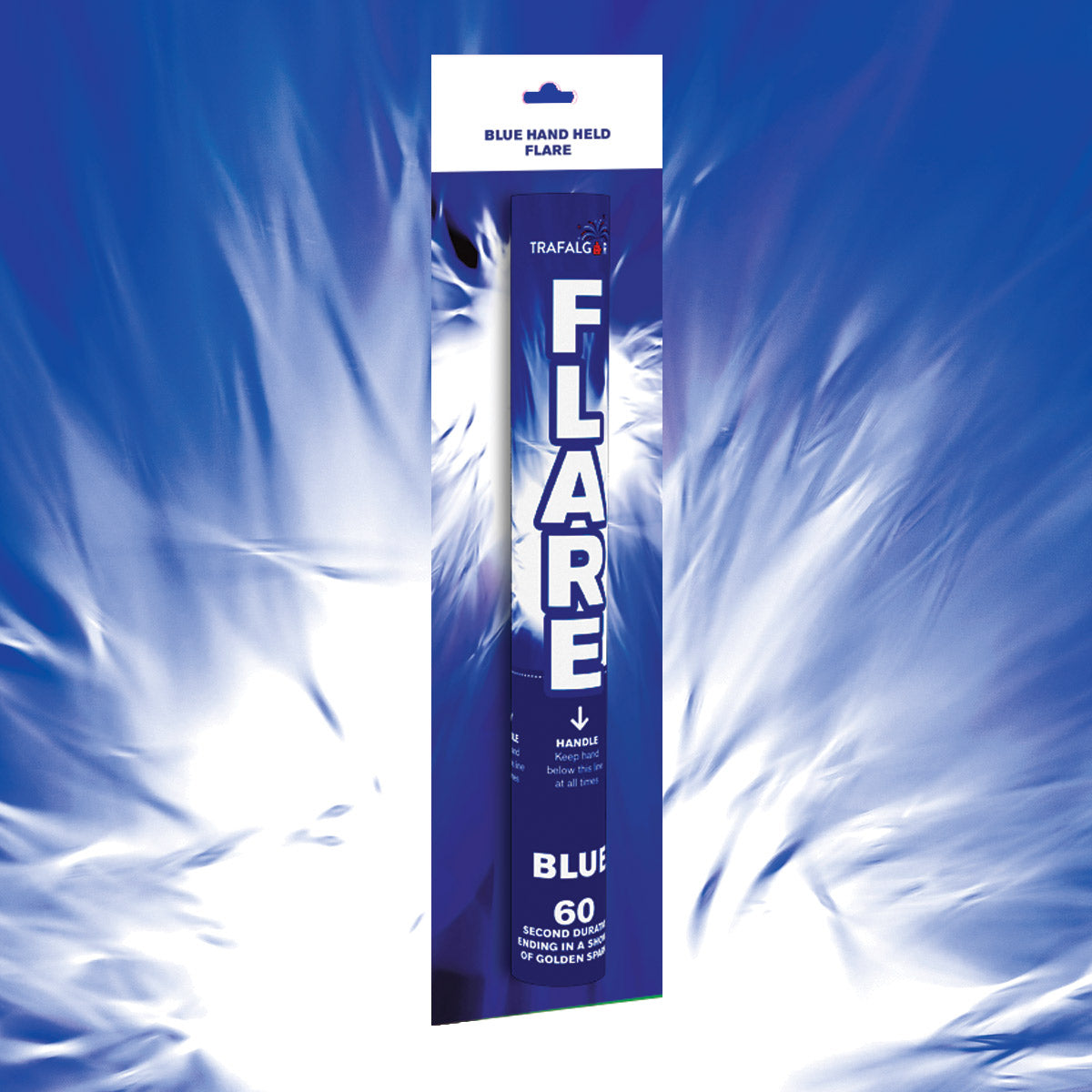 Blue Handheld Flare