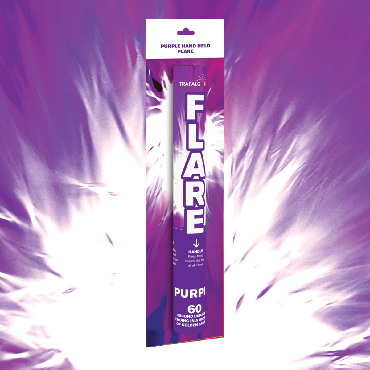 Purple Handheld Flare