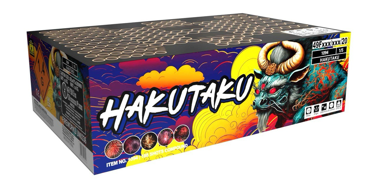 Hakutaru 188 shot compound firework